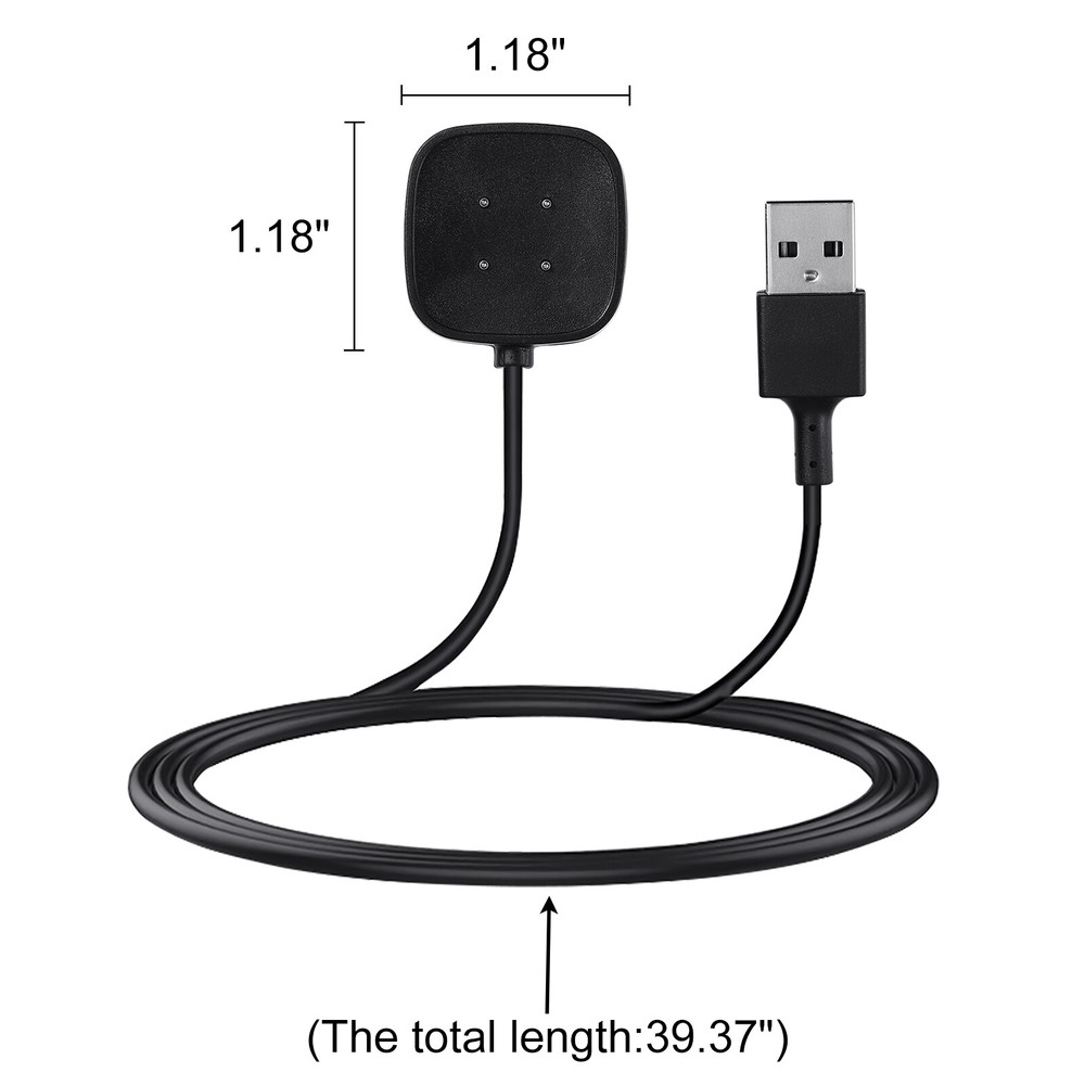 3FT Replacement Charging USB Spare Charger Cable for Fitbit Versa 3 4 Sense 1 2