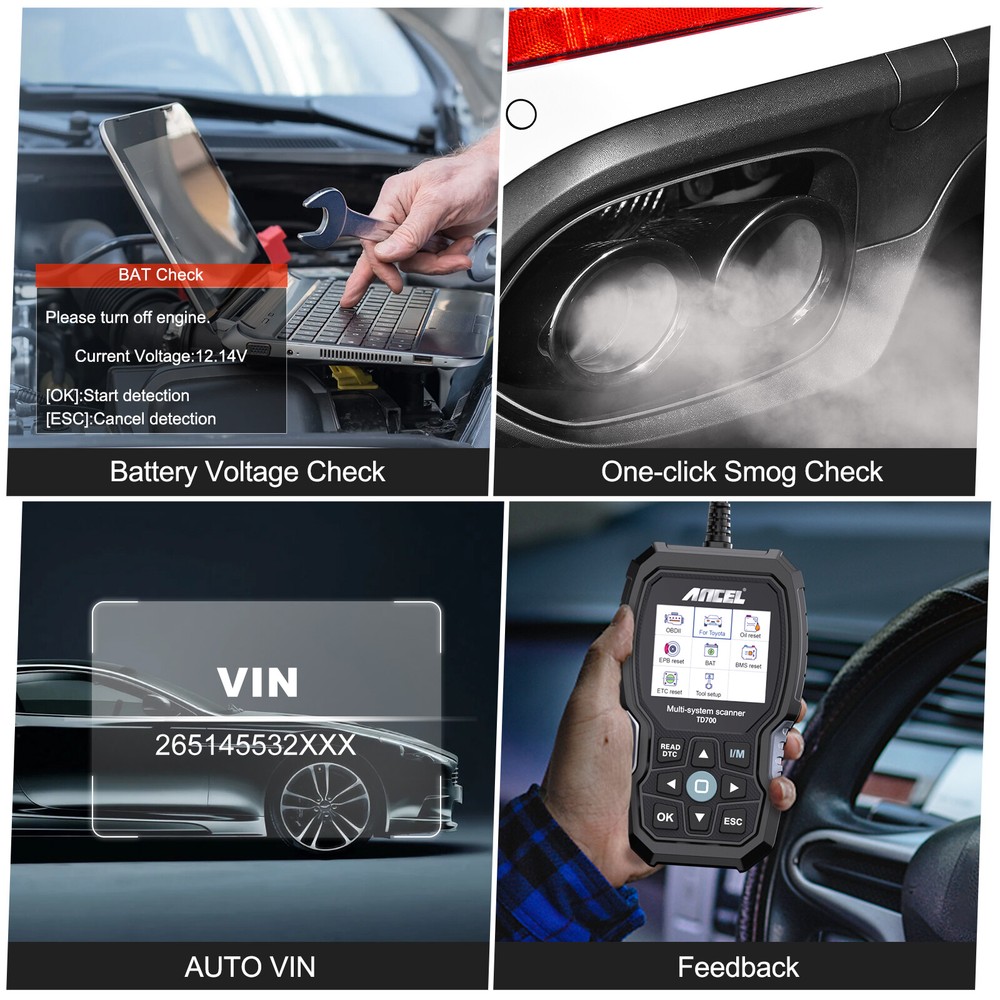 Fit For Toyota Automotive Full System Diagnostic Tool Scanner OBD2 Code Reader