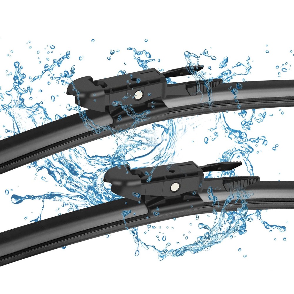 22"&22" Pair Bracketless Direct Connect Left&Right OEM Windshield Wiper Blades