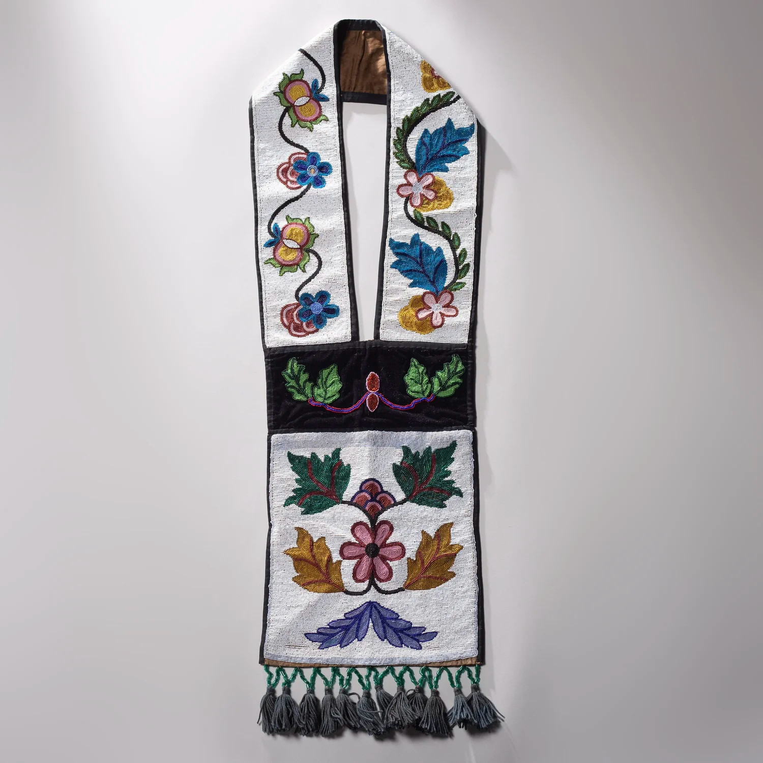 BEADED BANDOLIER BAG