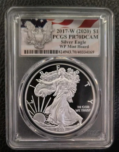 2017 Bullion Silver Eagles PCGS PR-70 DCAM Silver Eagle Flag and Eagle Shield #1