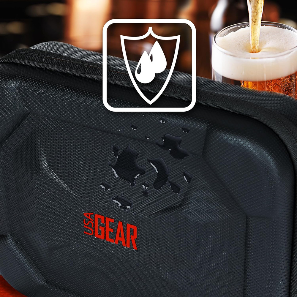 XL Semi-Hard Shell Dart Case for 15-Piece Set with Locking Foam Design