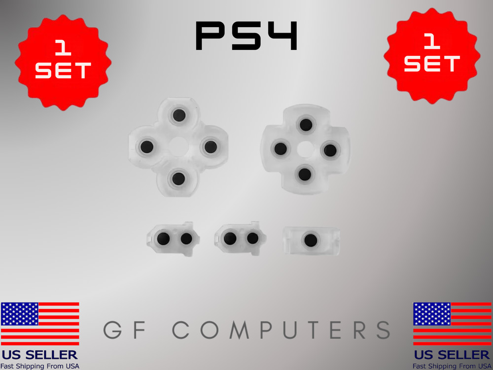 Replacement Part Rubber Conductive Pad Silicone Buttons For SONY PS4 Controller