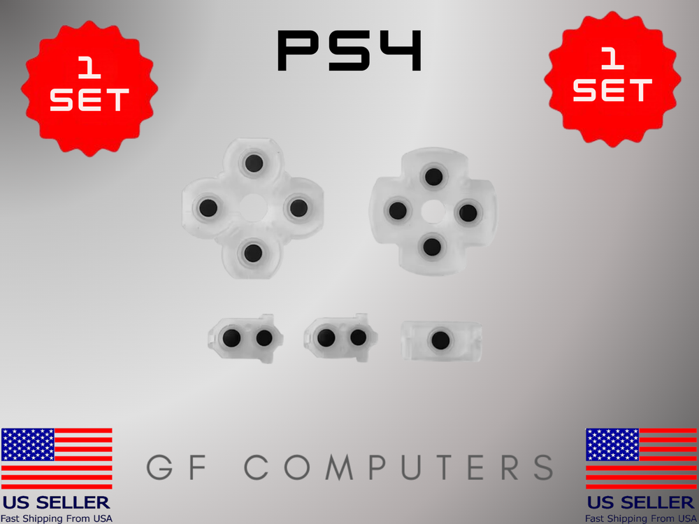Replacement Part Rubber Conductive Pad Silicone Buttons For SONY PS4 Controller