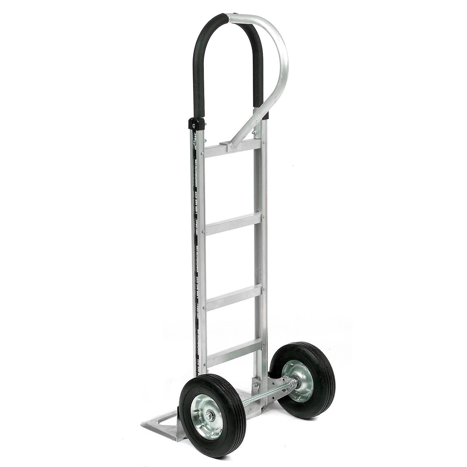 Aluminum Hand Truck Loop Handle Semi-Pneumatic Wheels