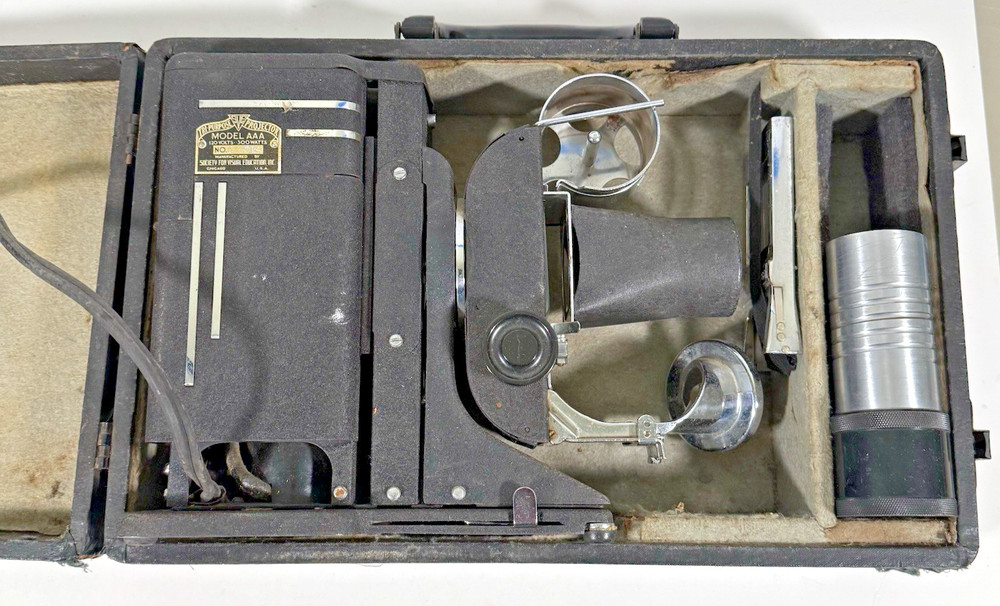Vintage SVE Tri‑Purpose Projector Model AAA Tested Original Case
