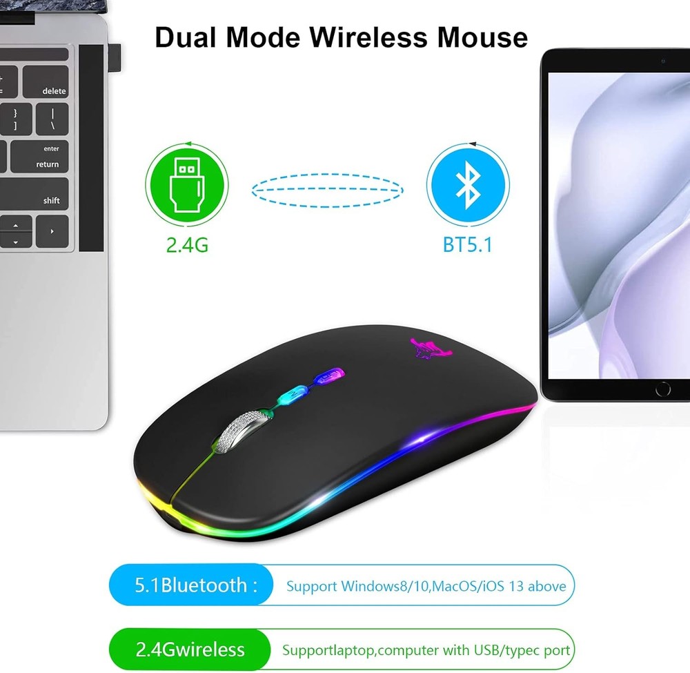 Rechargeable Silent Wireless Mouse