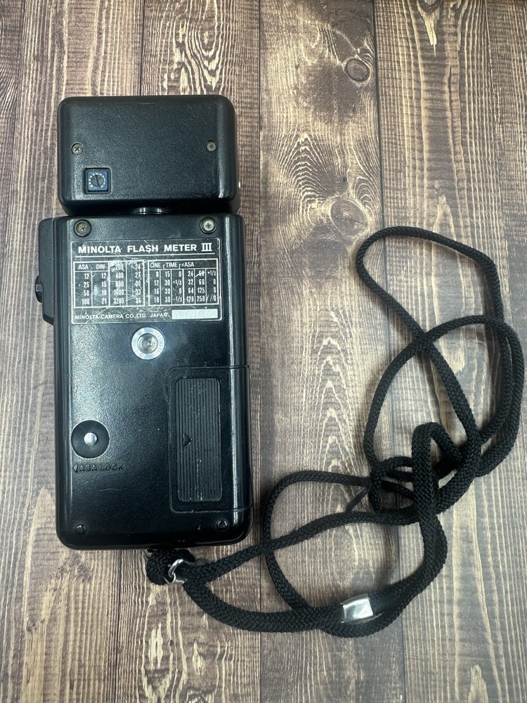 Minolta Flash Meter III Black Spherical Diffuser Digital Exposure Light Meter