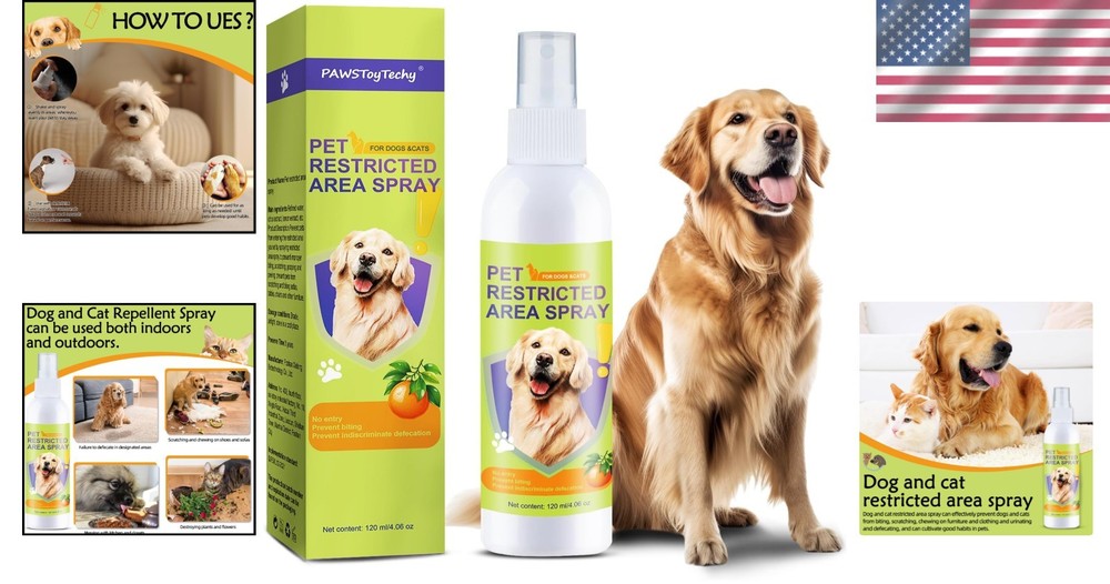 4 oz Cat & Dog Deterrent Spray - Effective Solution for Chewing & Peeing Issues