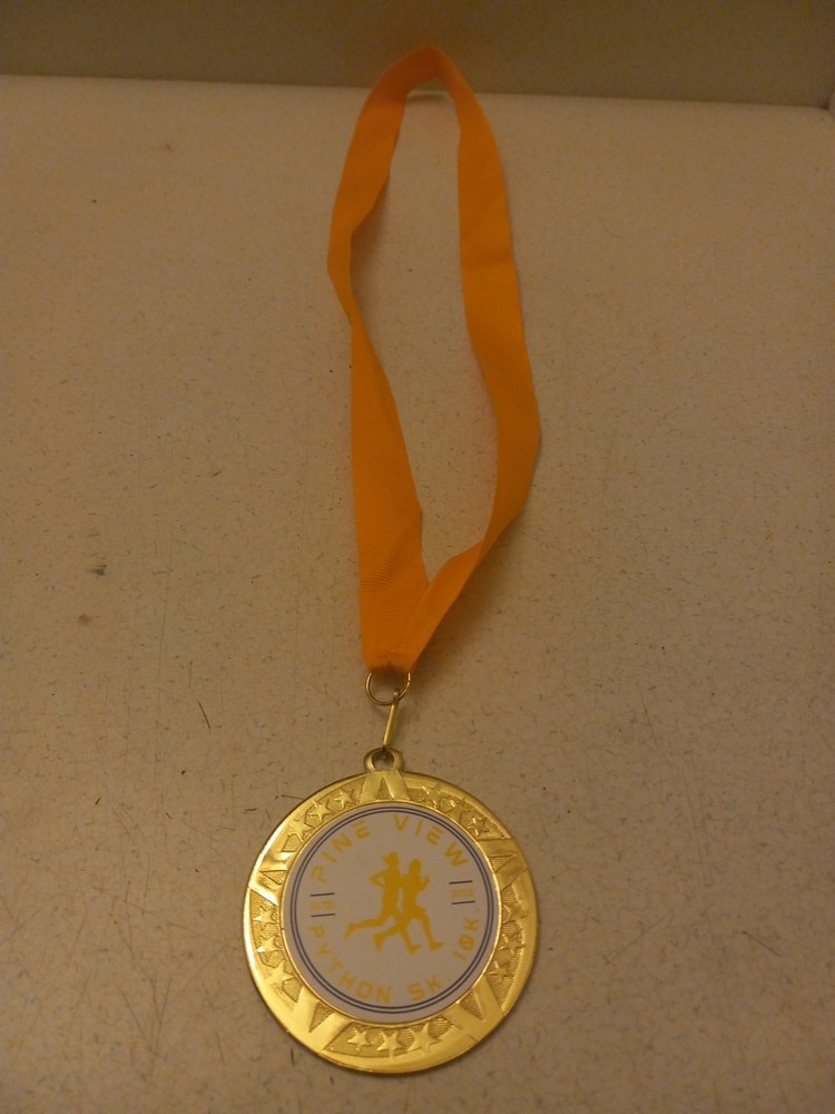 Pine View Python 5k 10k Running Medal
