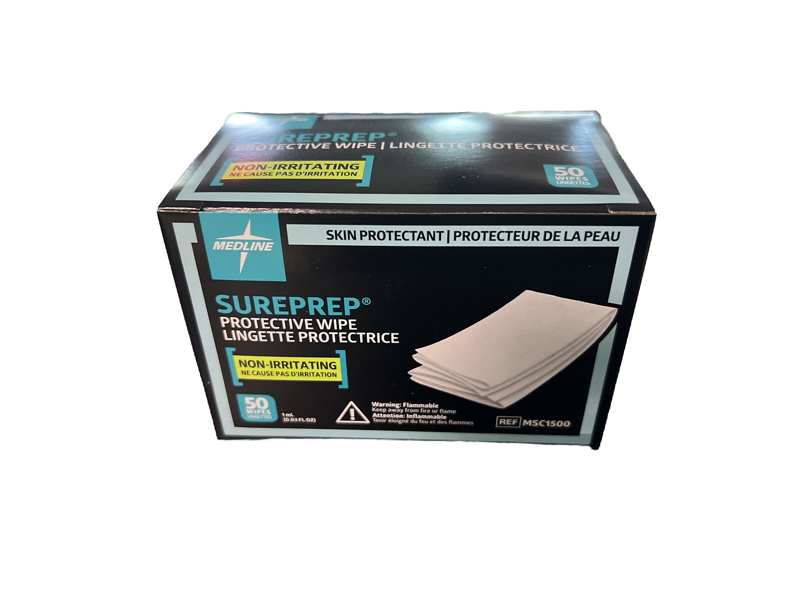 Medline Sureprep Skin Protective Barrier Wipe - Box of 50 - MSC1500