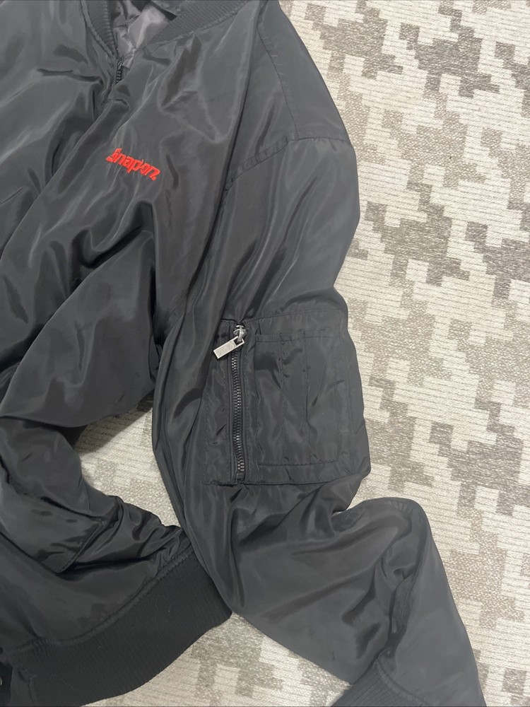 Fossa Apparel Snap-on Bomber Jacket Size Small