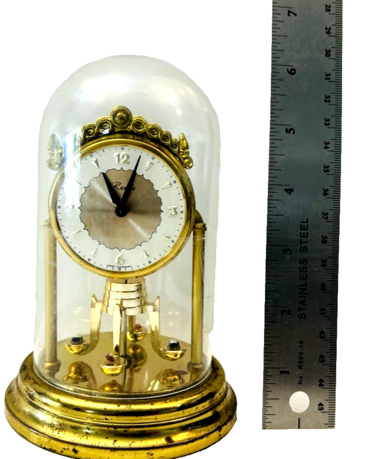 Vintage Ranela West German Domed Clock - Mechanical Wind Clock