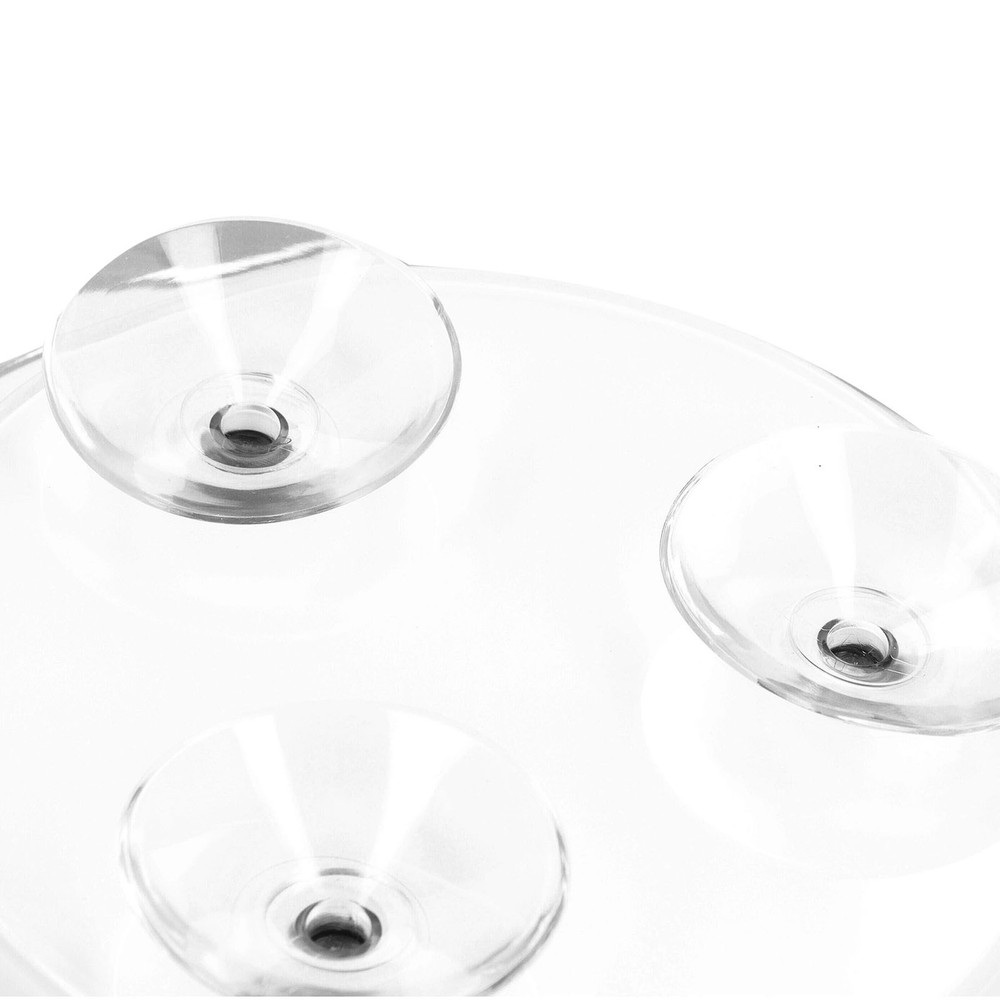 20X Magnifying Mirror With 3 Suction Cups Space Saving Round Strong Suction