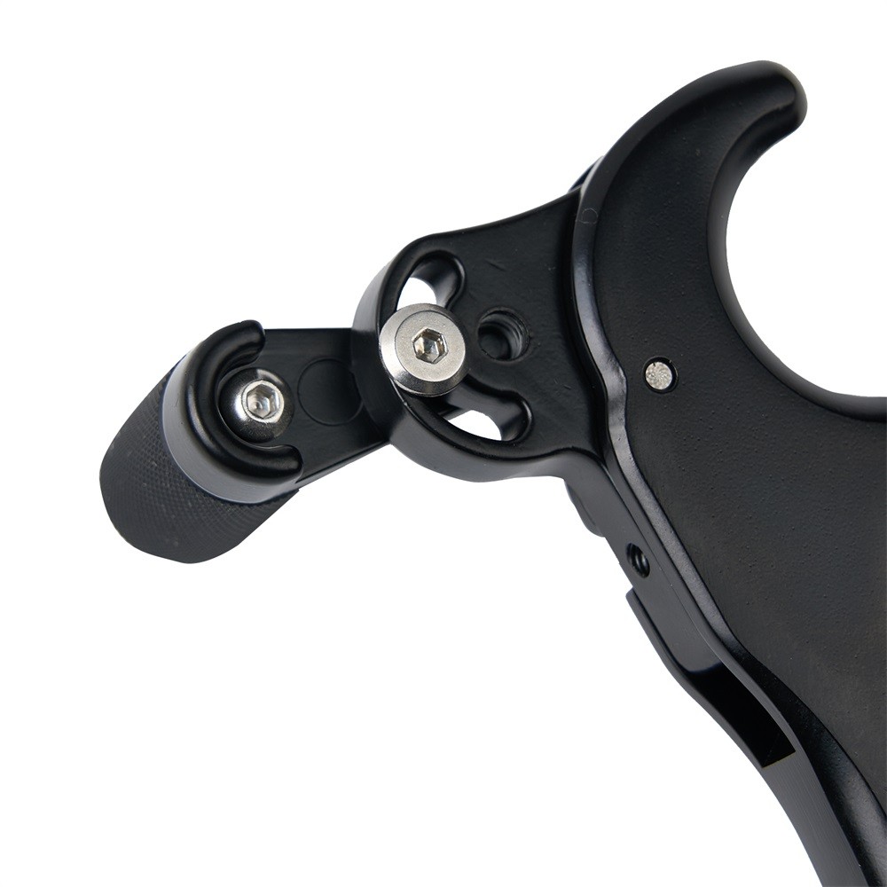 Archery 360° Rotate Compound Bow Release Aids 4 Finger Thumb Trigger Caliper