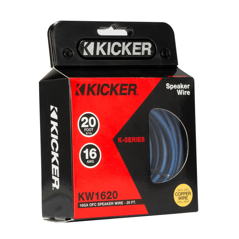Kicker 48TRTP102 Comp RT 10" Subwoofer Enclosure Package w/ Speaker Wire Bundle