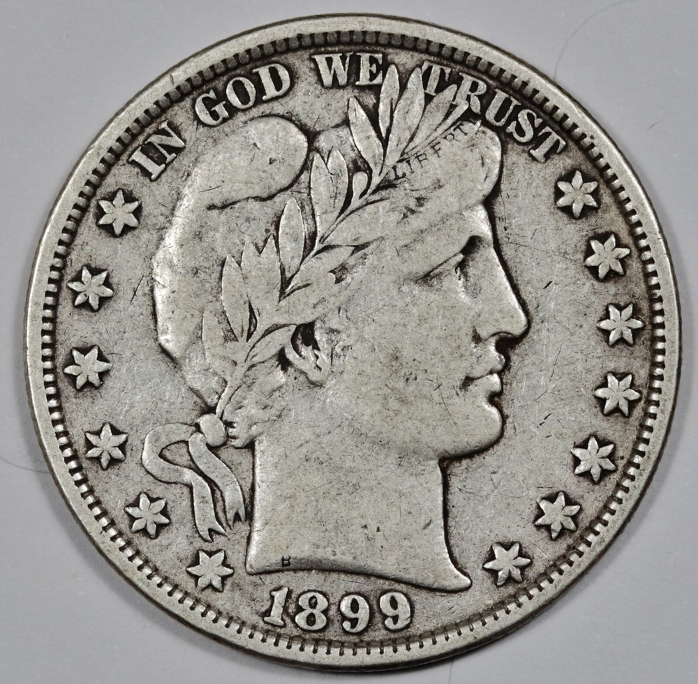 1899 Barber Half Dollar.  VF.  204946