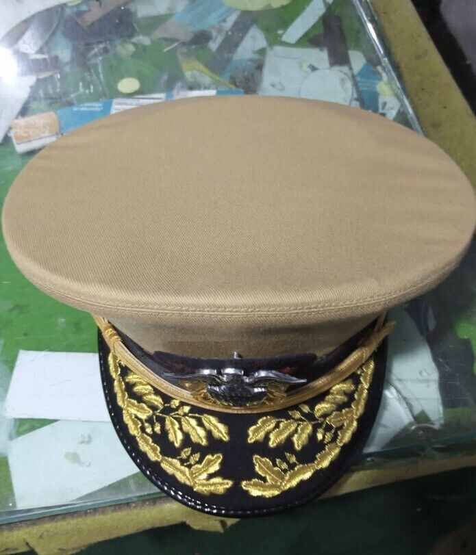 WWll Customize US NAVY COMMANDER ADMIRAL RANK Khaki HAT CAP