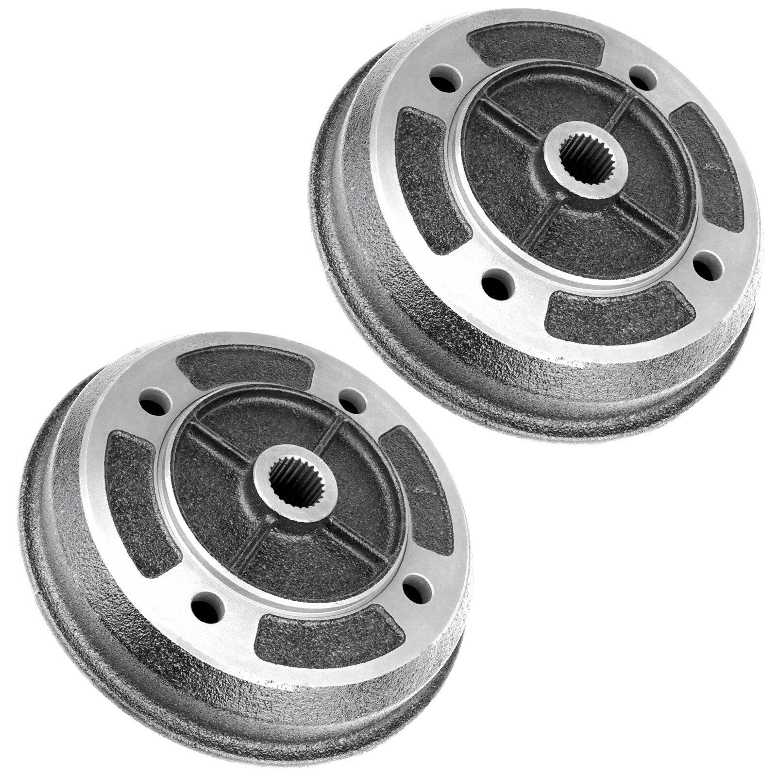 2 Rear Brake Drum W/Bolt for Kawasaki Mule 2510 KAF620A KAF620 A 4X4 1994-2000