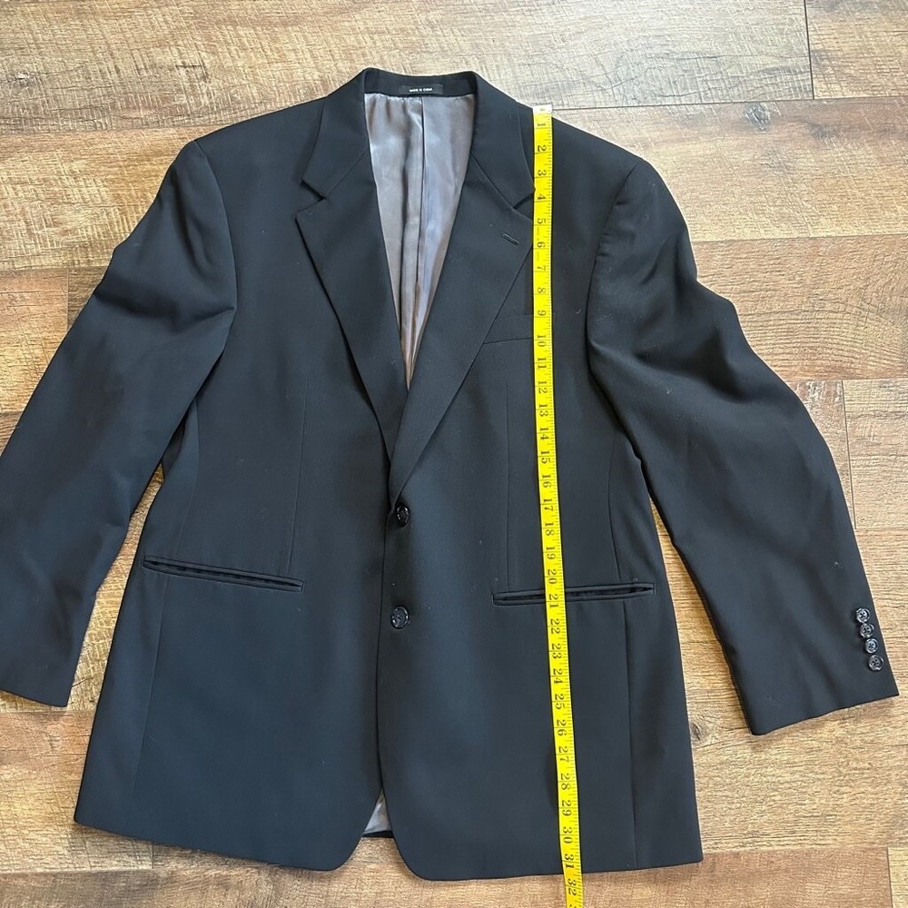Men's Chaps Black Wool Blazer Size M
