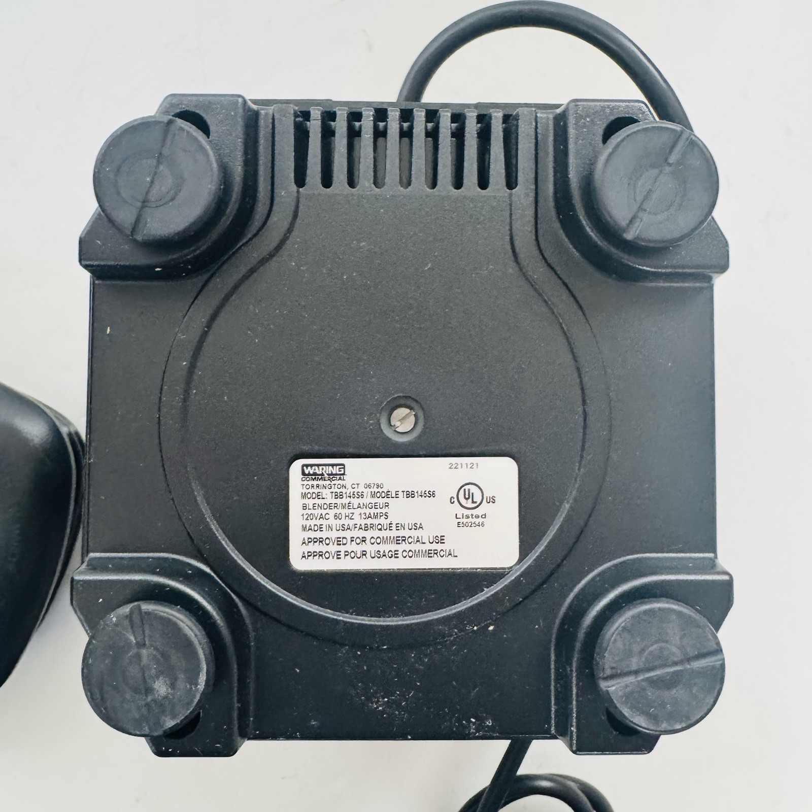 Waring TBB145S6 64 oz Torq 2.0 Bar Blender w/ Stainless Steel Container