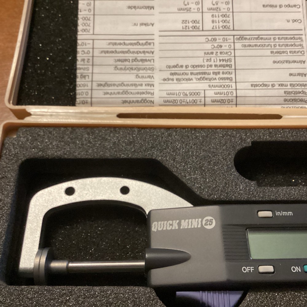 mitutoyo quick mini 25 Model PK-0510SU