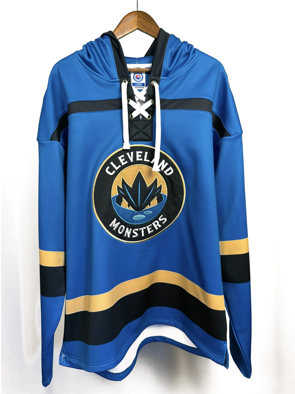 Cleveland Monsters AHL Hockey Embroidered Lace Hoodie