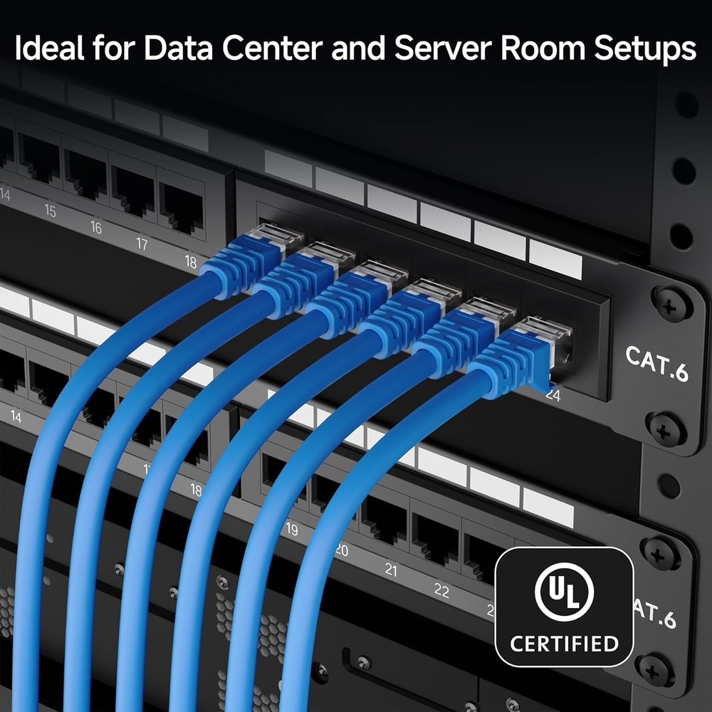 24 Port Cat6 Patch Panel Rackmount Wall Mount