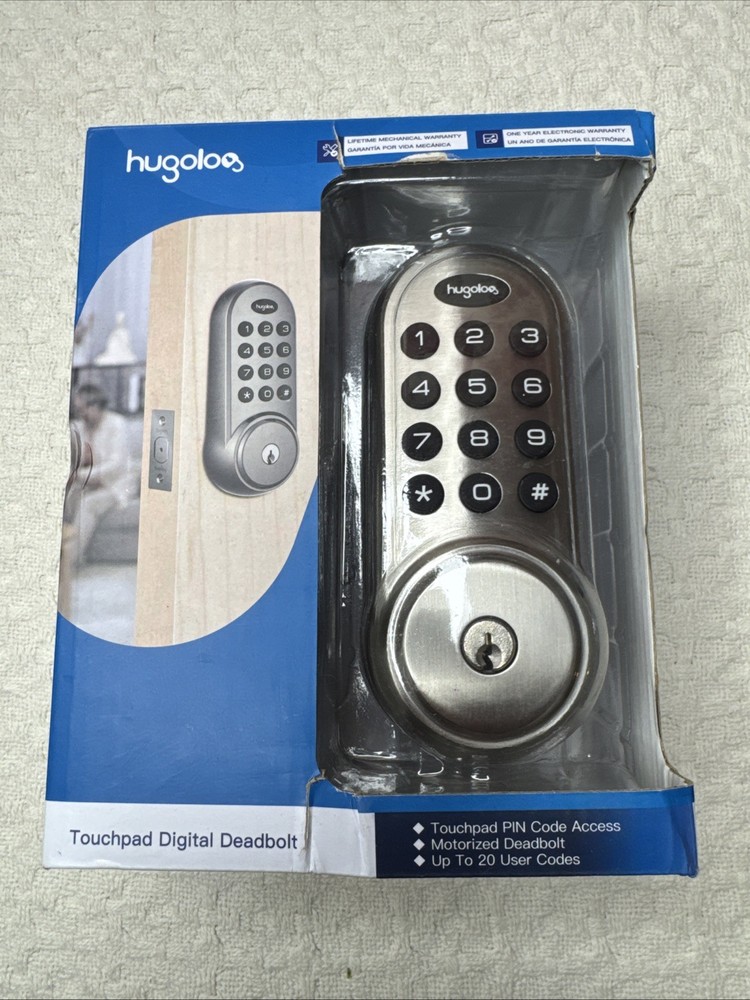 Hugalog Touchpad Digital Deadbolt HU01-SNL Silver
