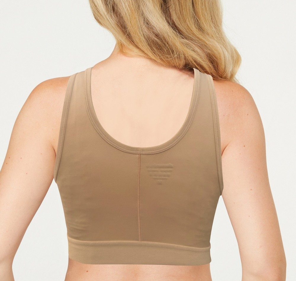 Post Surgery Compression Bra - Adjustable Front Closure, Adjustable Straps