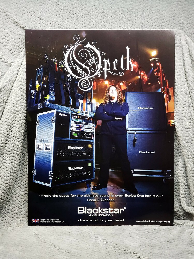 Opeth *Fredrik Akesson* Blackstar Amplifiers Promo Poster