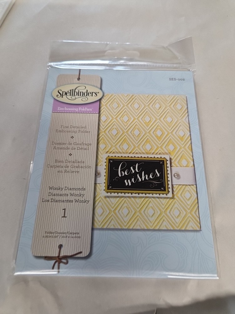 Spellbinders Embossing Folders - Wonky Diamonds