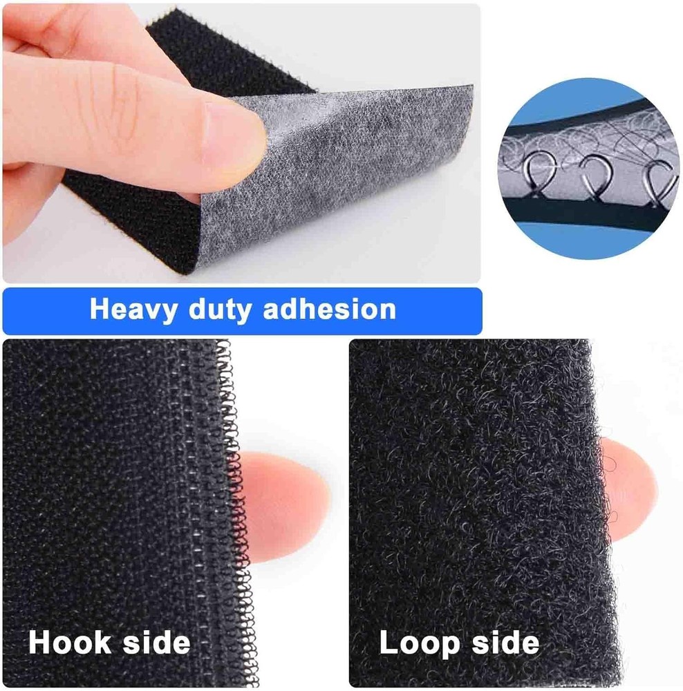 Heavy-Duty Hook and Loop Tape, 2in x 10ft for Versatile Applications