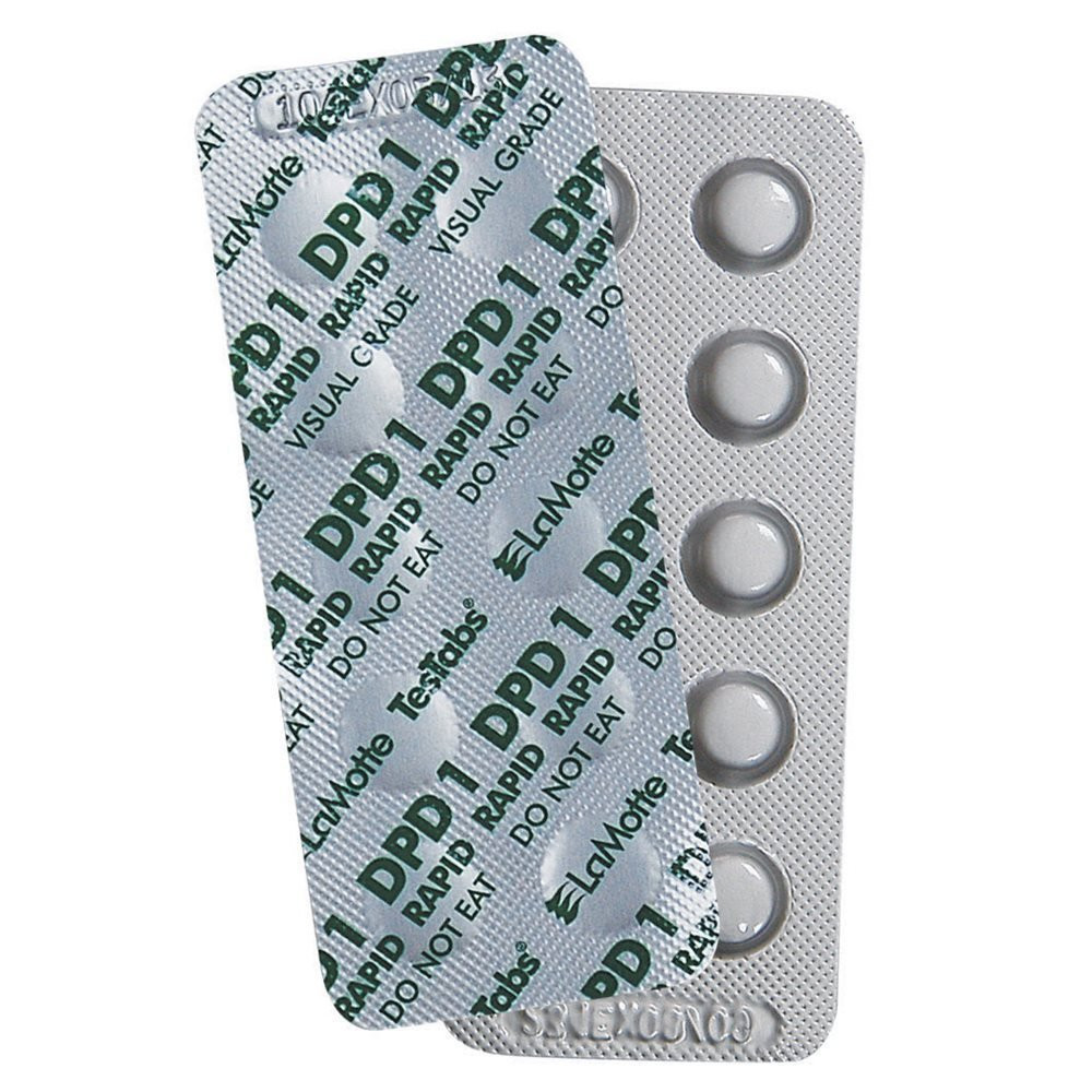 6999A Visual Grade Testabs, Chlorine DPD #1 RAPID, 100 Ct.