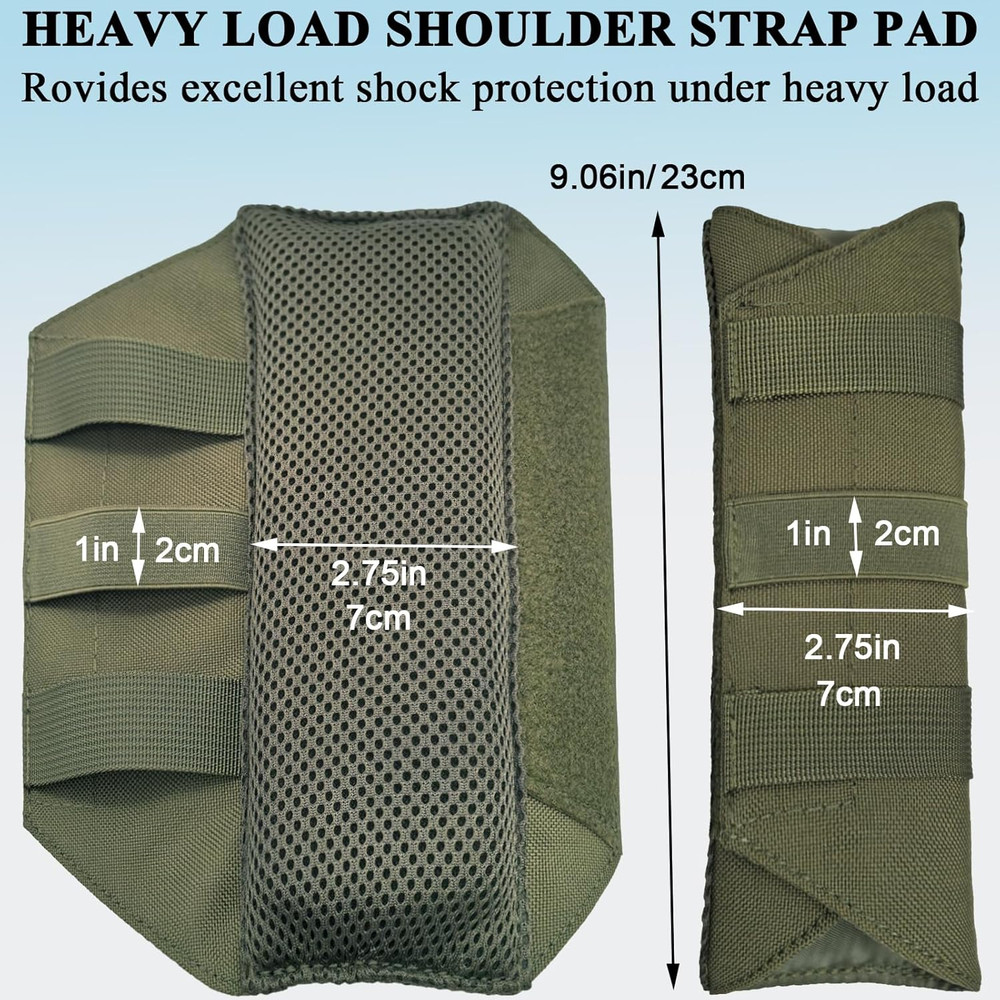 Ultra Thick Shoulder Strap Pad 2 Pack, Heavy Load Backpack Strap Pads, High Elas