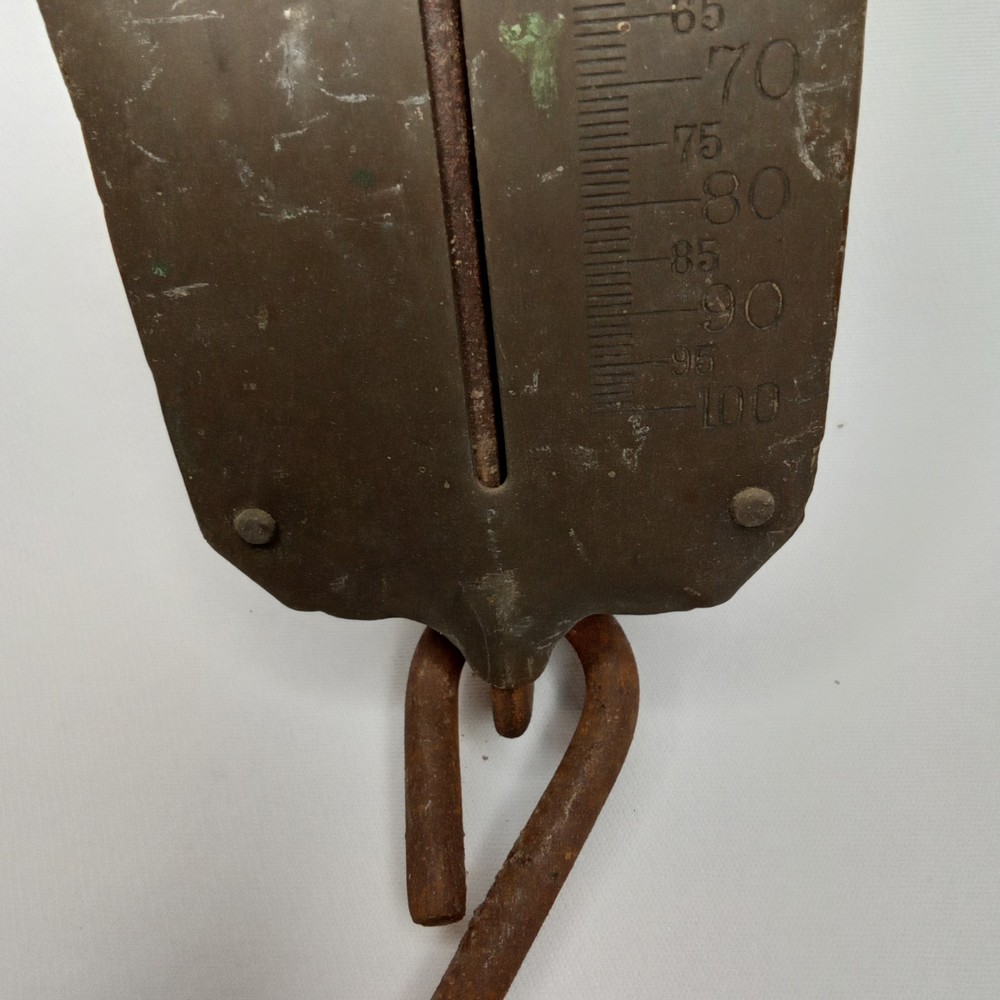 Antique Brass Hanging Scale Chatillons Improved Spring Balance 1890s