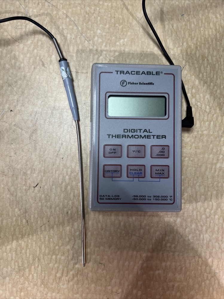 Fisher Scientific Traceable Digital Thermometer W/Probe 26280