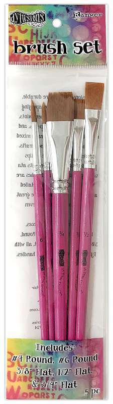 Dyan Reaveley's Dylusions Brush Set 5/Pkg-