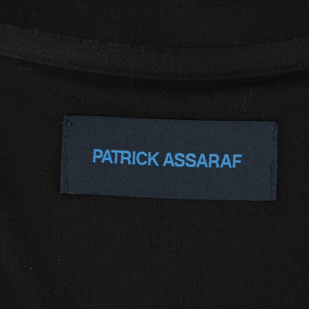 Patrick Assaraf NWOT Quilted Mixed Media Jacket Size Large In Solid Black