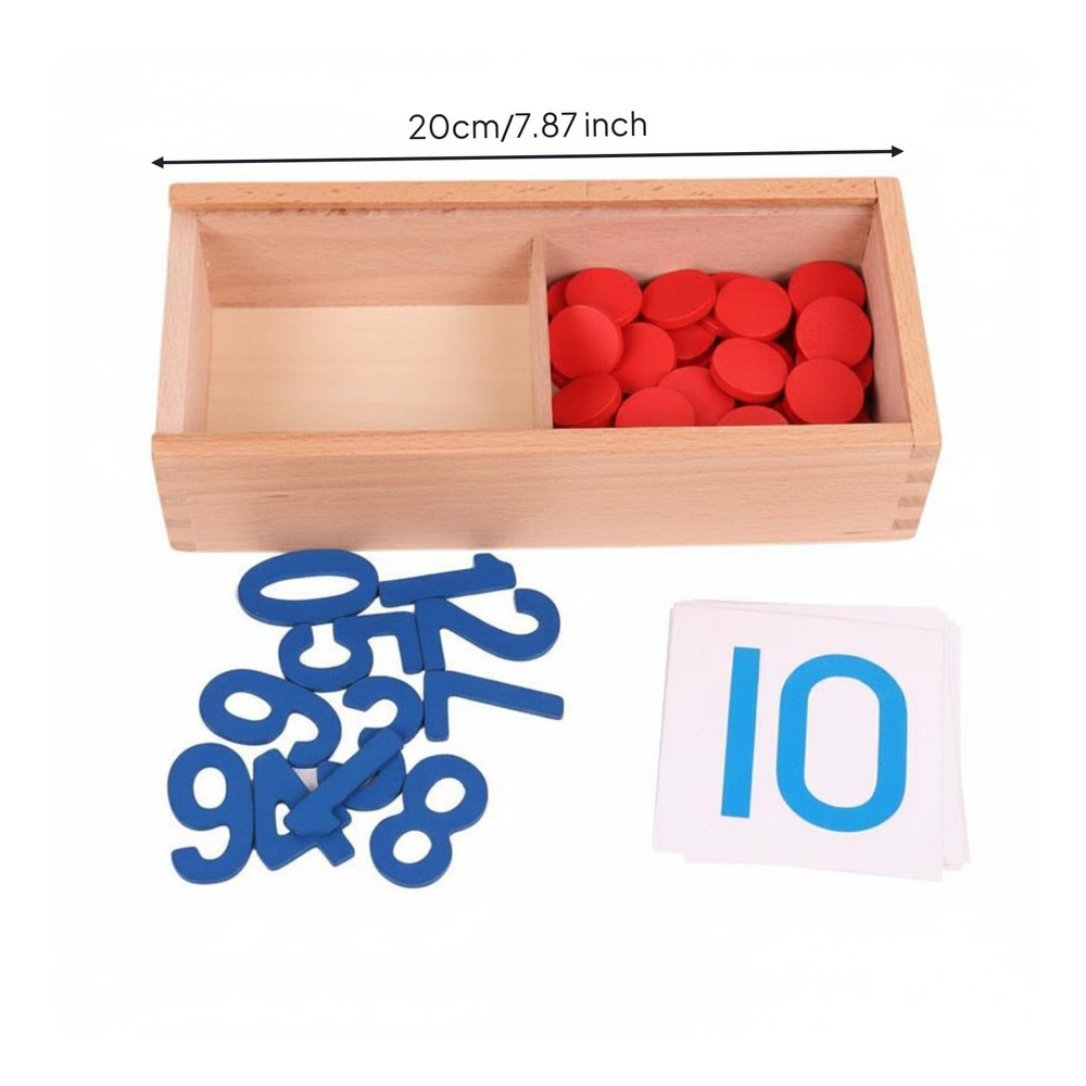 Child-Centered Numbers and Chips Set for Children