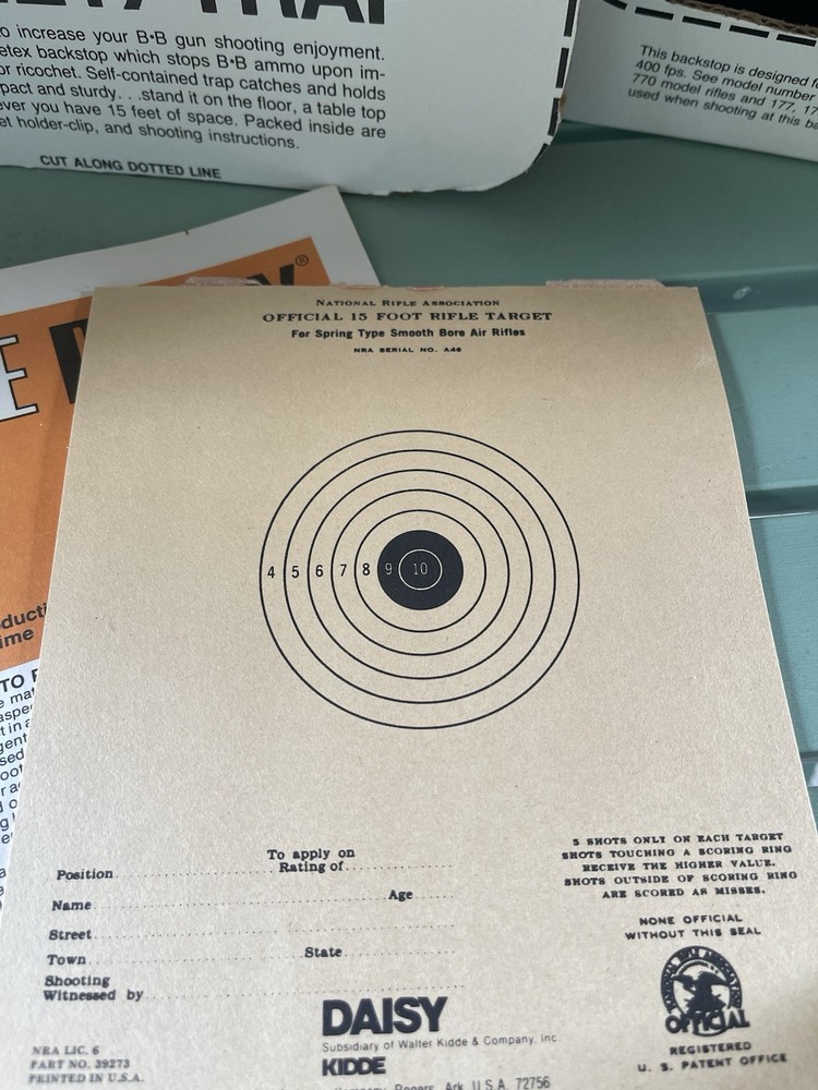 Vintage Daisy BB Target Trap In Box