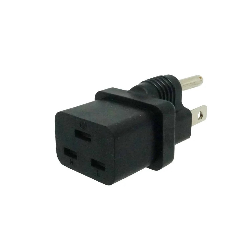 SF Cable IEC C19 to NEMA 5-15P Plug Adapter