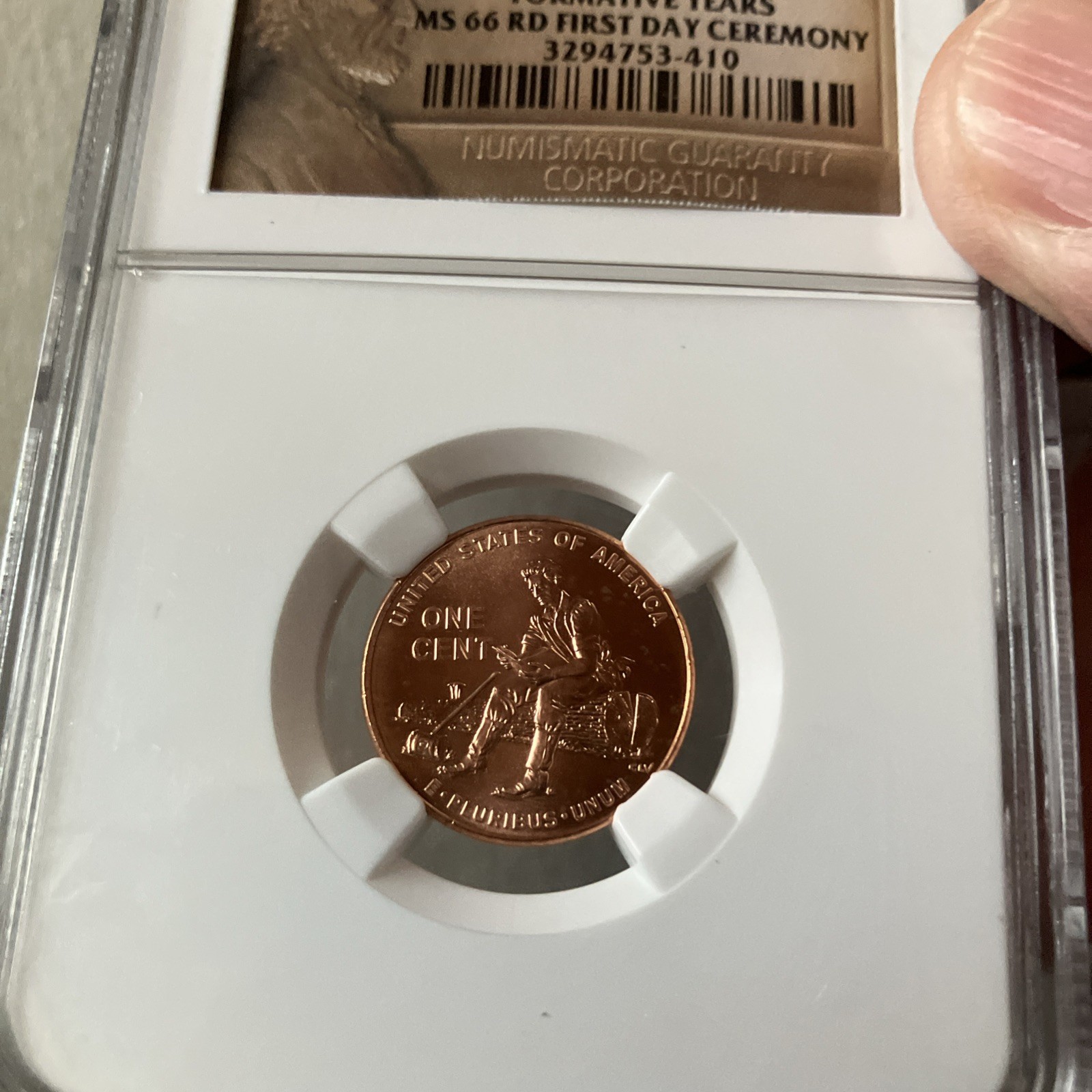 Formative Years And Professional Life First Day Ceremony In MS66 Red