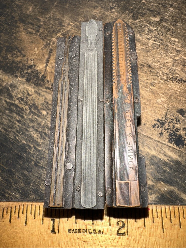 Printing Blocks ( Old Speciality Tools ) Type Cut Blocks