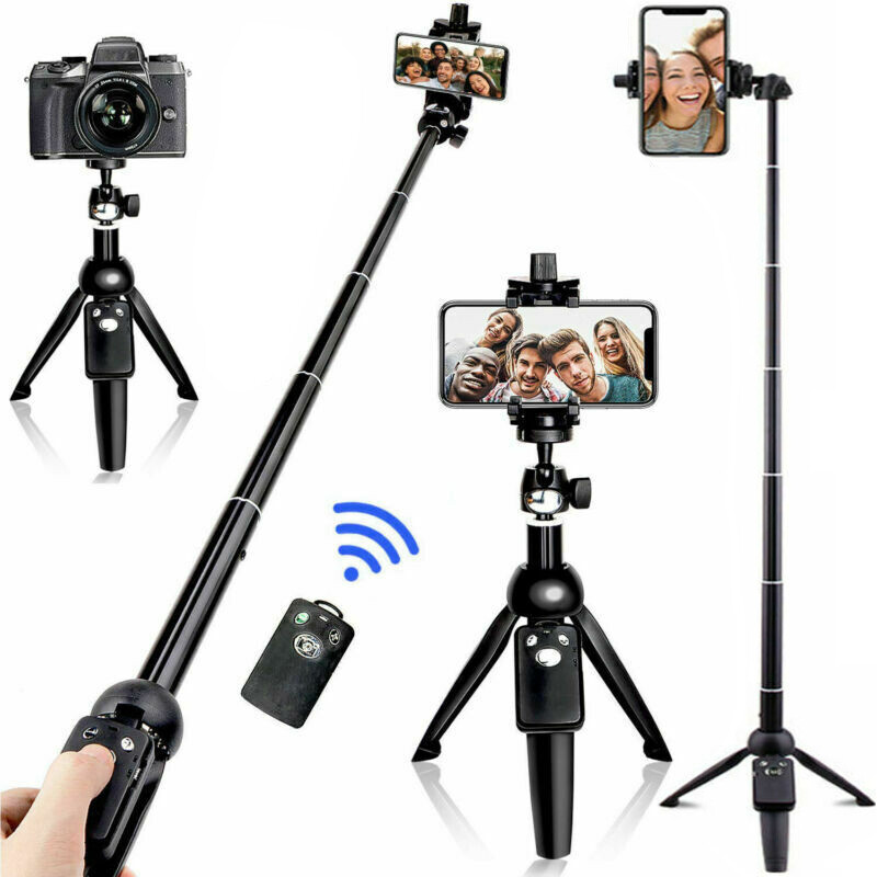 40'' Selfie Stick Tripod Bluetooth Remote Professional Camera Phone Holder Stand