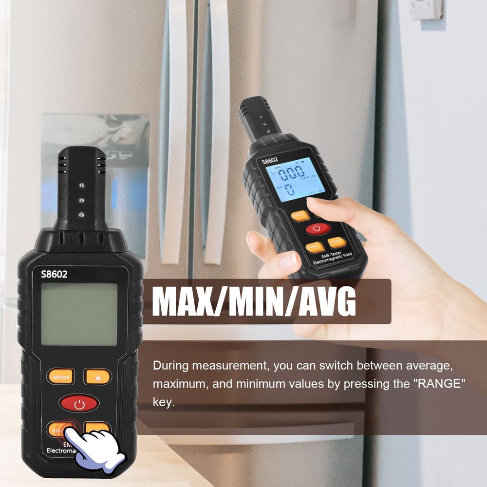 Mutilfunction Radiation Detector Dosimeter EMF Meter Electromagnetic Tester