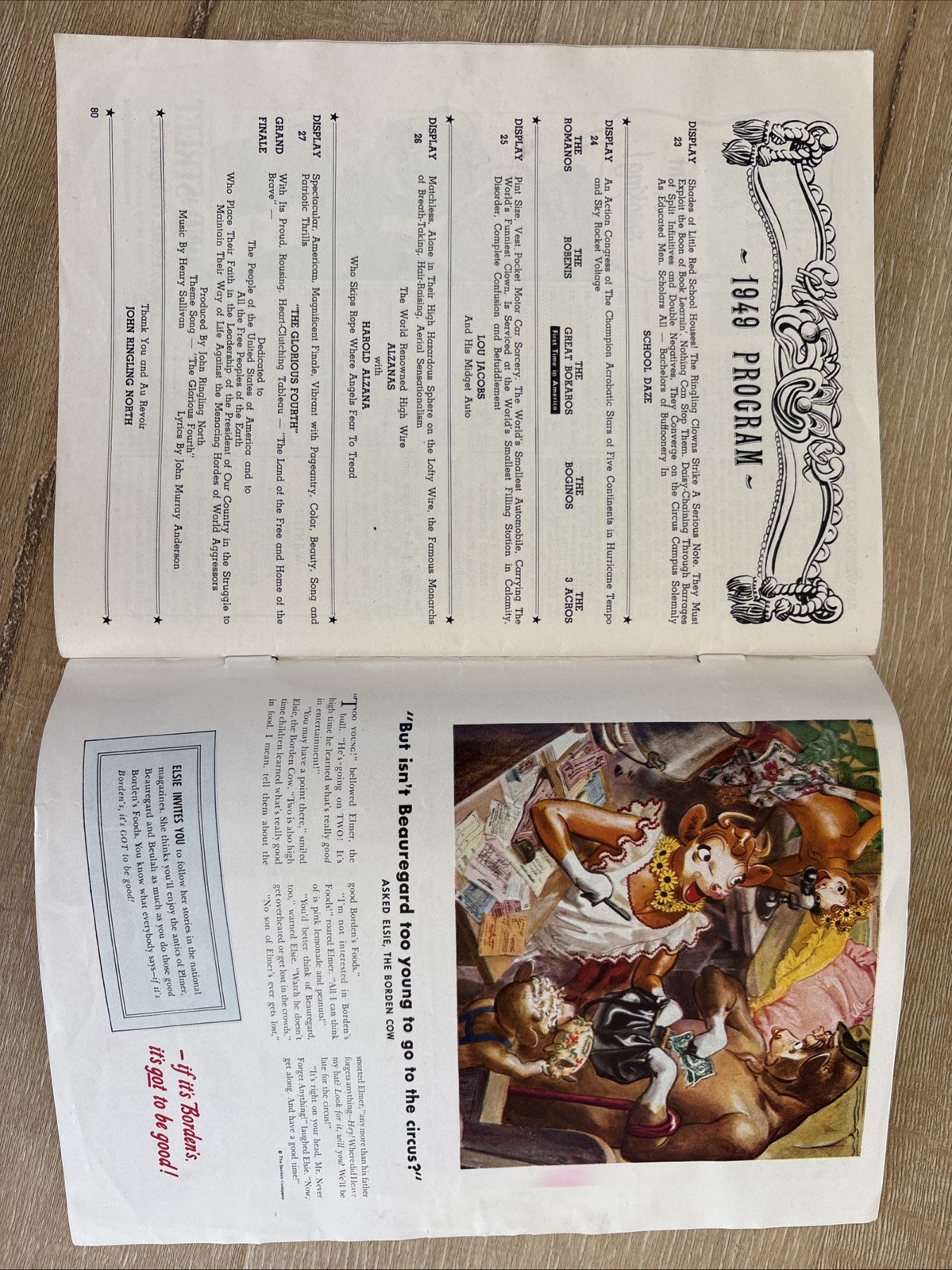 RINGLING BROS and Barnum & Bailey Circus 1949 Vintage Program Magazine