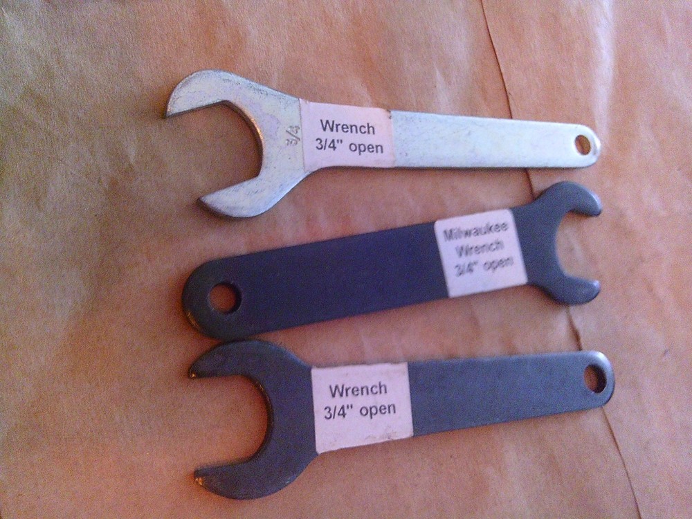 THREE !! 3/4 Inch Wrenches