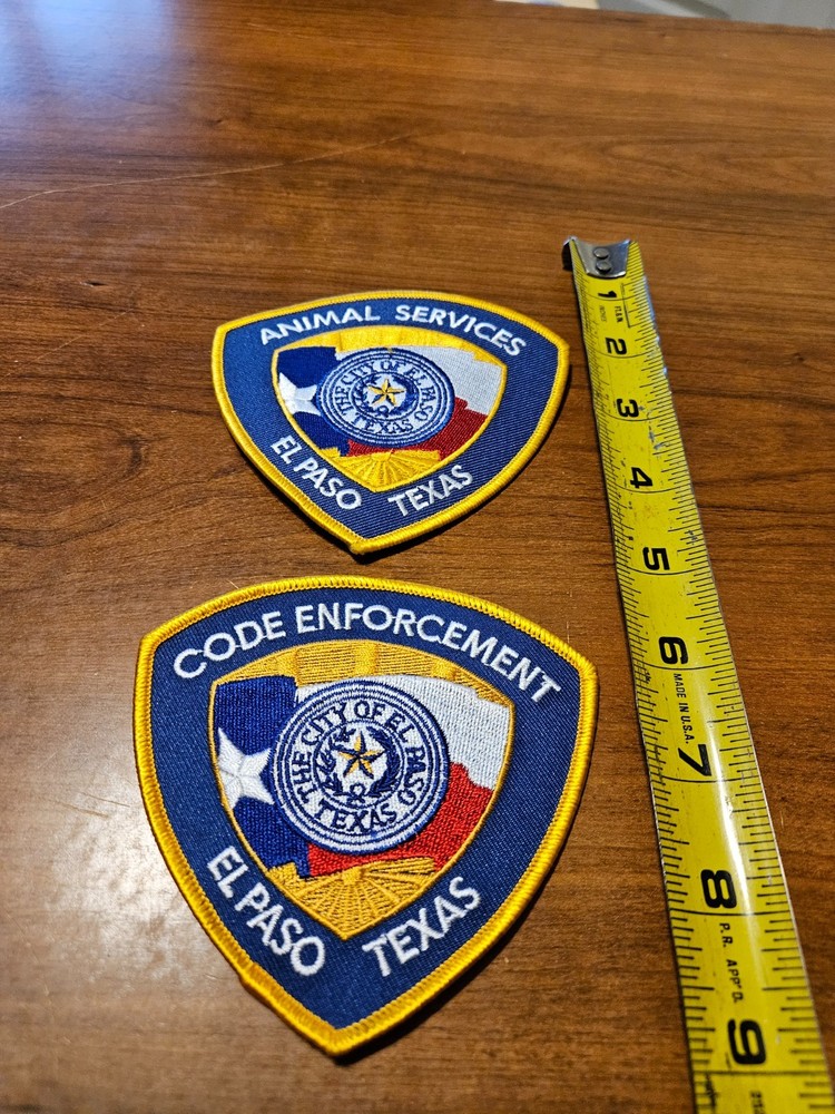 EL PASO TEXAS CODE ENFORCEMENT PATCH AND ANIMAL SERVICES PATCH
