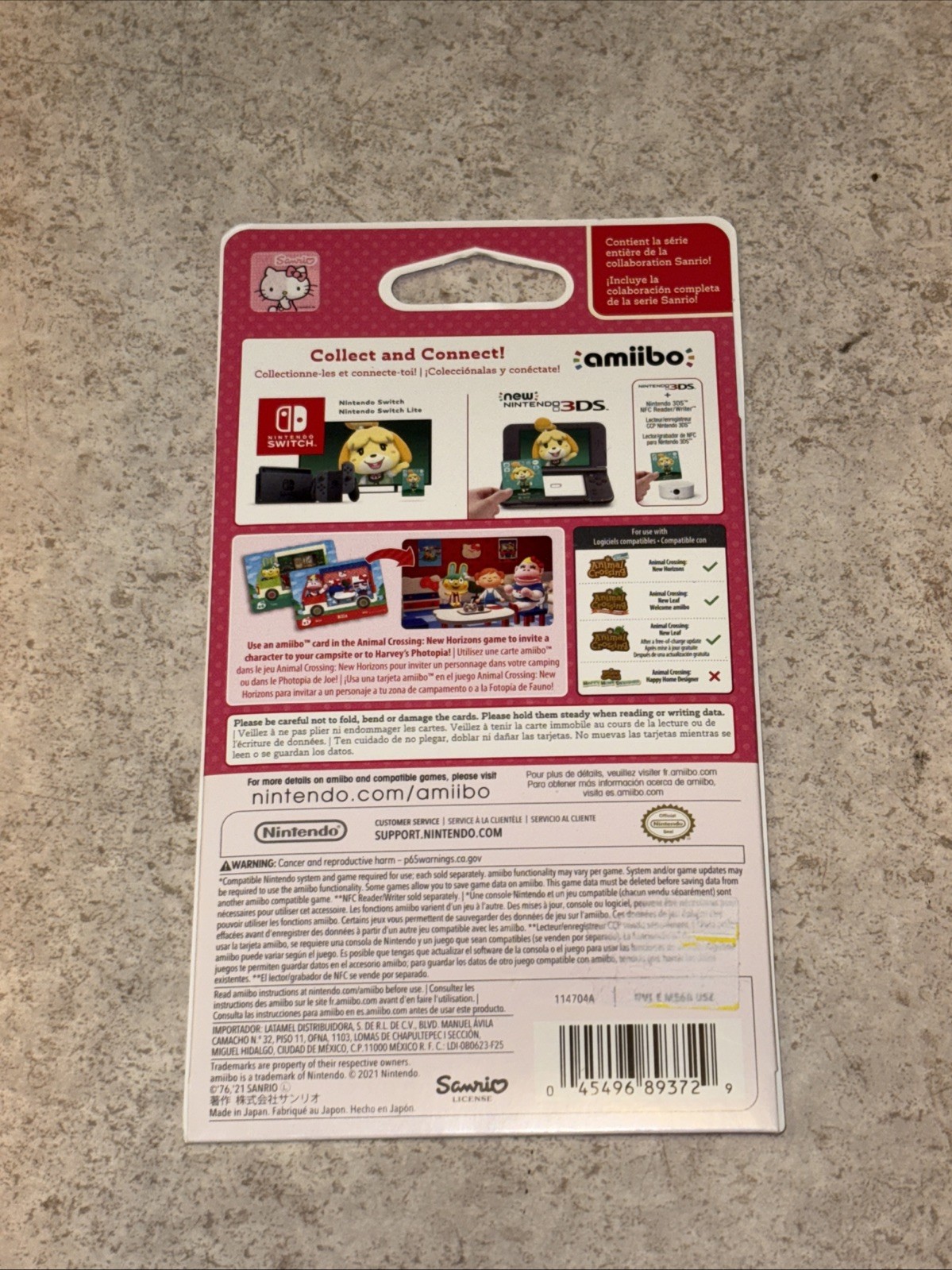 Nintendo amiibo Animal Crossing Sanrio Collaboration Pack New hello kitty